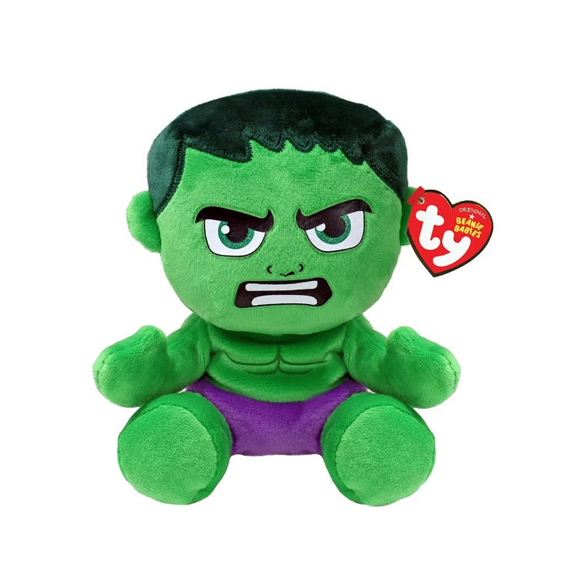 Ty Marvel Hulk Beanie Babies Plush 8