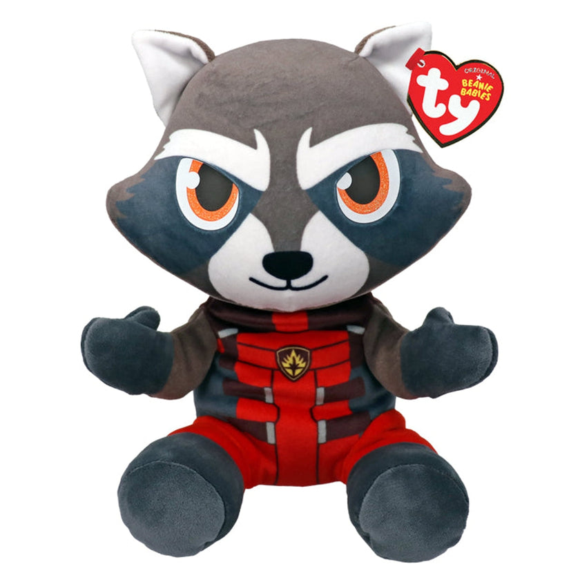 Ty Marvel Rocket Raccoon Floppy Plush 8