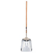 Pelle à neige, manche en bois, lame en aluminium, manche droit, longueur 45-3/4 pouces