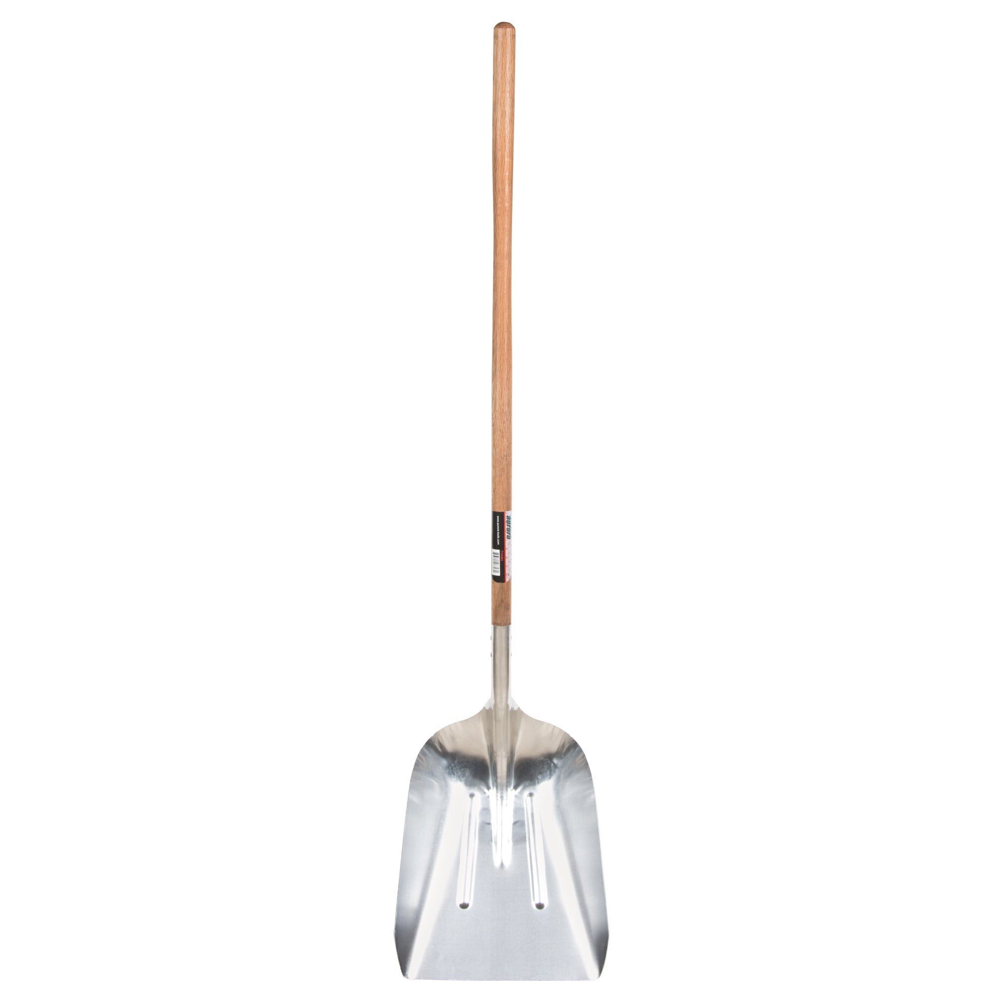 Pelle à neige, manche en bois, lame en aluminium, manche droit, longueur 45-3/4 pouces