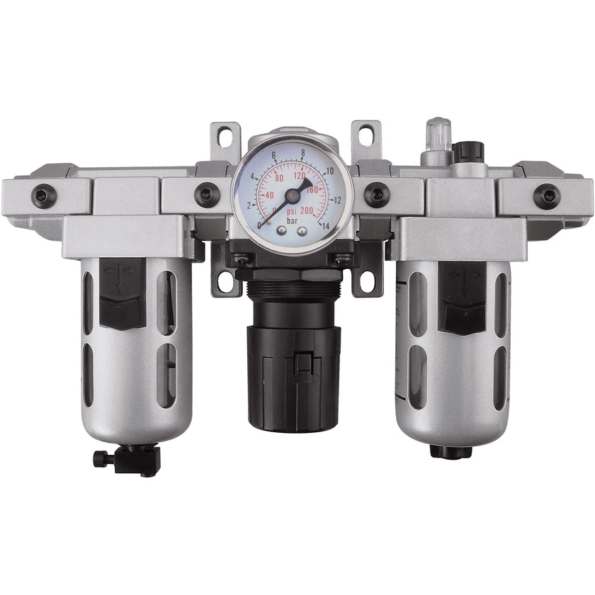 Modular Filter, Regulator & Lubricator (Gauge Included), 3/8