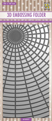 Nellie's Choice 3D Embossing Folder Slimline Size - Sunshine