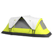 Outsunny Camping Tent for 6-8 Man with 2000mm Waterproof Rainfly and Carry Bag for Fishing Hiking Festival, Green