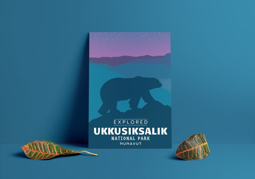 Ukkusiksalik National Park 'Explored' Poster, Canada Parks
