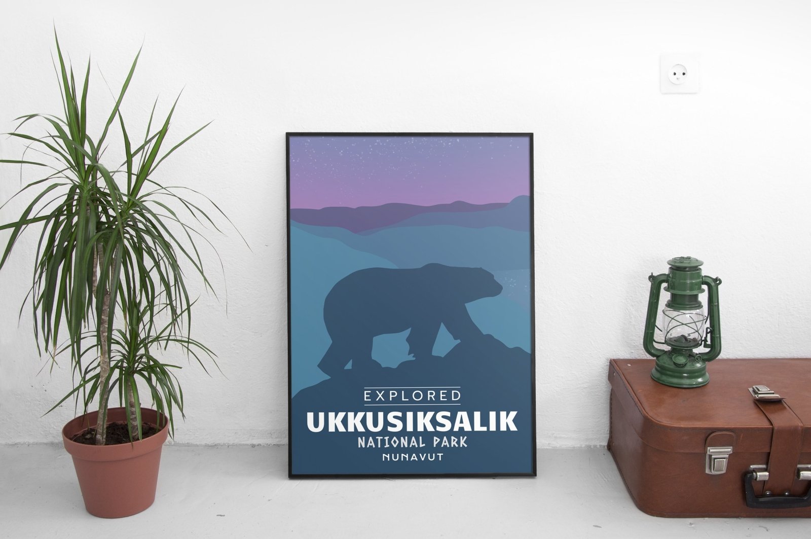 Ukkusiksalik National Park 'Explored' Poster, Canada Parks