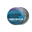 Ukkusiksalik National Park of Canada Pinback Button, Canada Parks