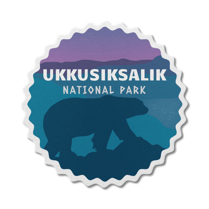 Ukkusiksalik National Park of Canada Waterproof Vinyl Sticker, Canada Parks
