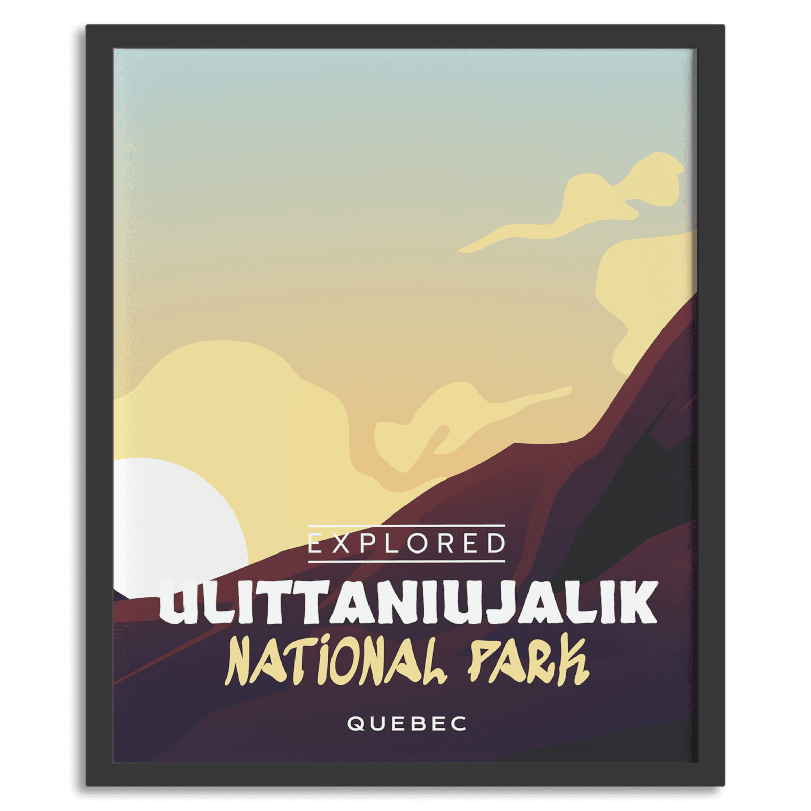 Ulittaniujalik National Park 'Explored' Poster, Canada Parks