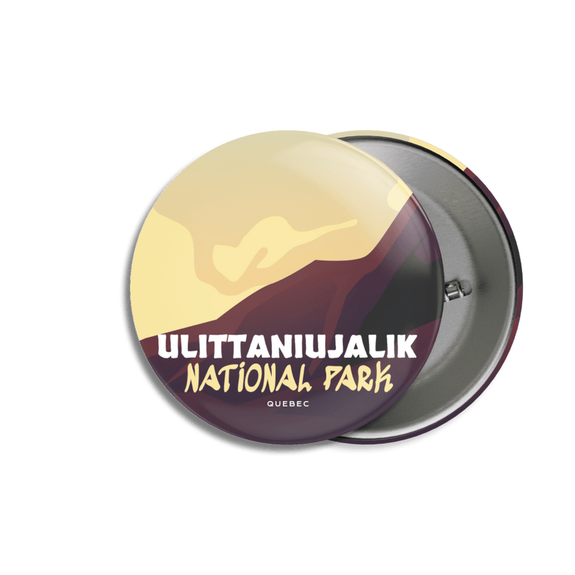 Ulittaniujalik National Park of Quebec Pinback Button, Canada Parks