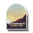 Ulittaniujalik Quebec National Park Waterproof Vinyl Sticker, Canada Parks