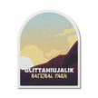 Ulittaniujalik Quebec National Park Waterproof Vinyl Sticker, Canada Parks