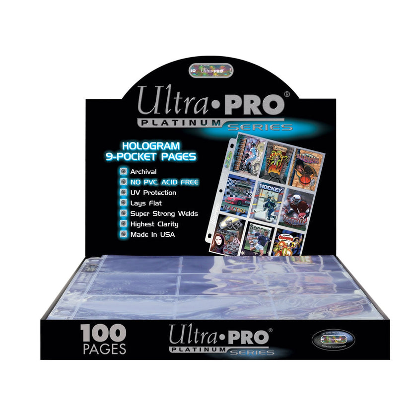 Ultra Pro Platinum Series 9-Pocket Page for Standard Size Cards (100pk)