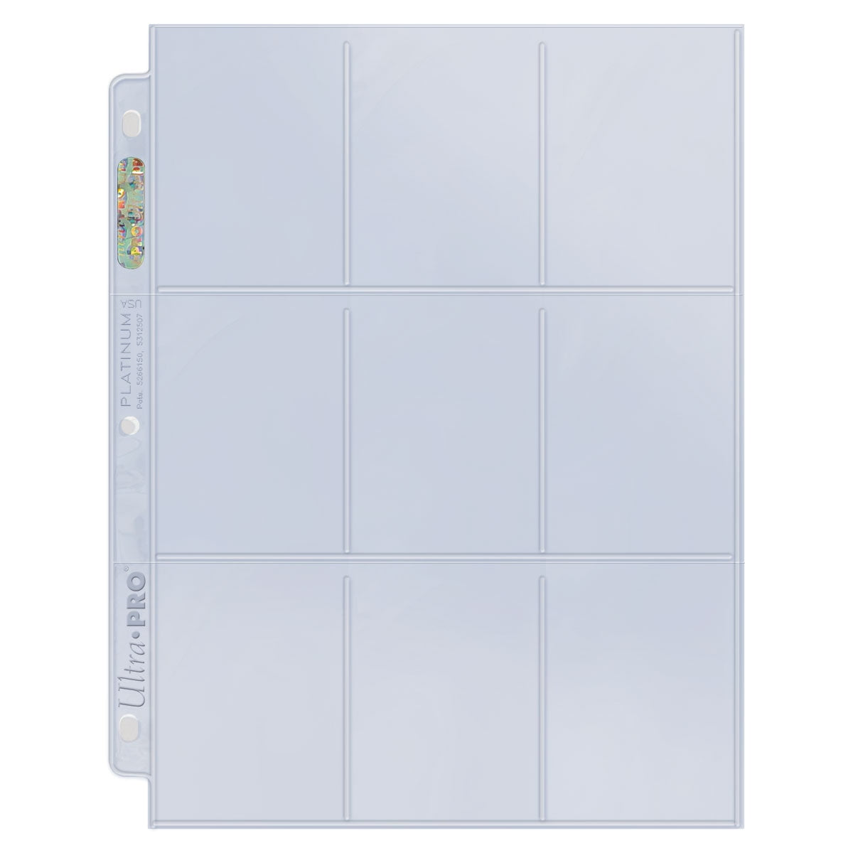 Ultra Pro Platinum Series 9-Pocket Page for Standard Size Cards (100pk)