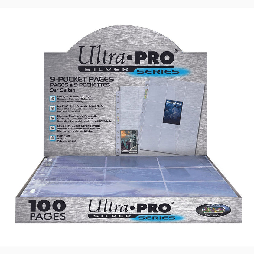 Ultra Pro Silver Series 9-Pocket Page for Standard Size Cards Each