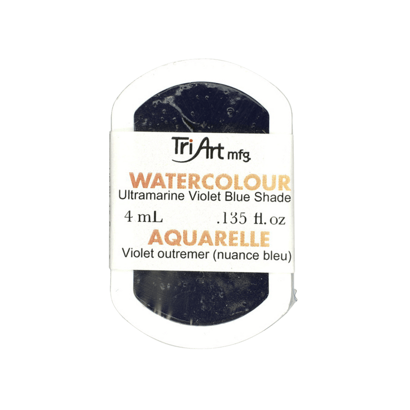 Tri-Art Water Colour Pans - Ultramarine Violet Blue Shade - 4 mL