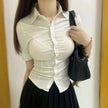 Uniform Slim Top Waist Elastic Women
