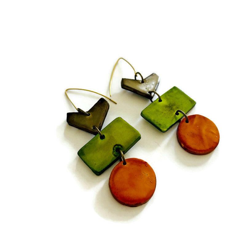 Unique Bohemian Jewelry Set with Statement Necklace & Earrings