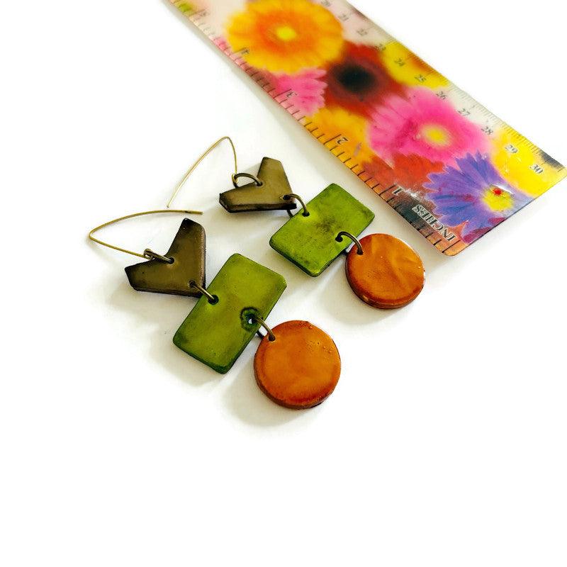Unique Bohemian Jewelry Set with Statement Necklace & Earrings