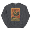 Retro Chickens Against Fascism Unisex Sweatshirt