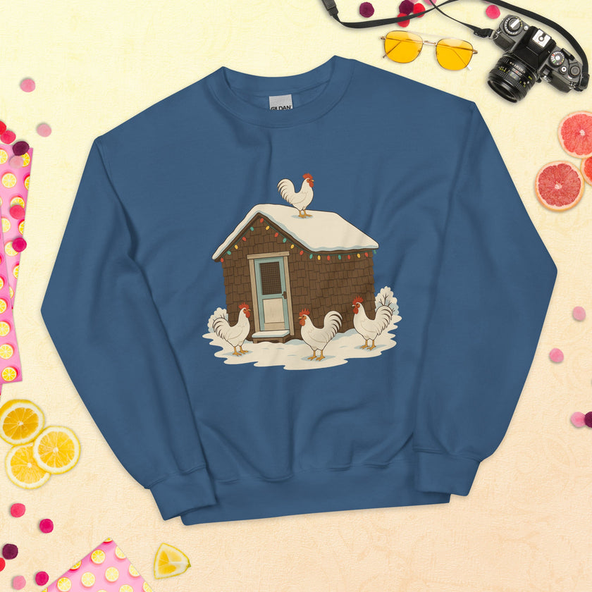 Chickmas Deck the Leghorn Unisex Sweatshirt