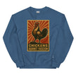 Retro Chickens Against Fascism Unisex Sweatshirt