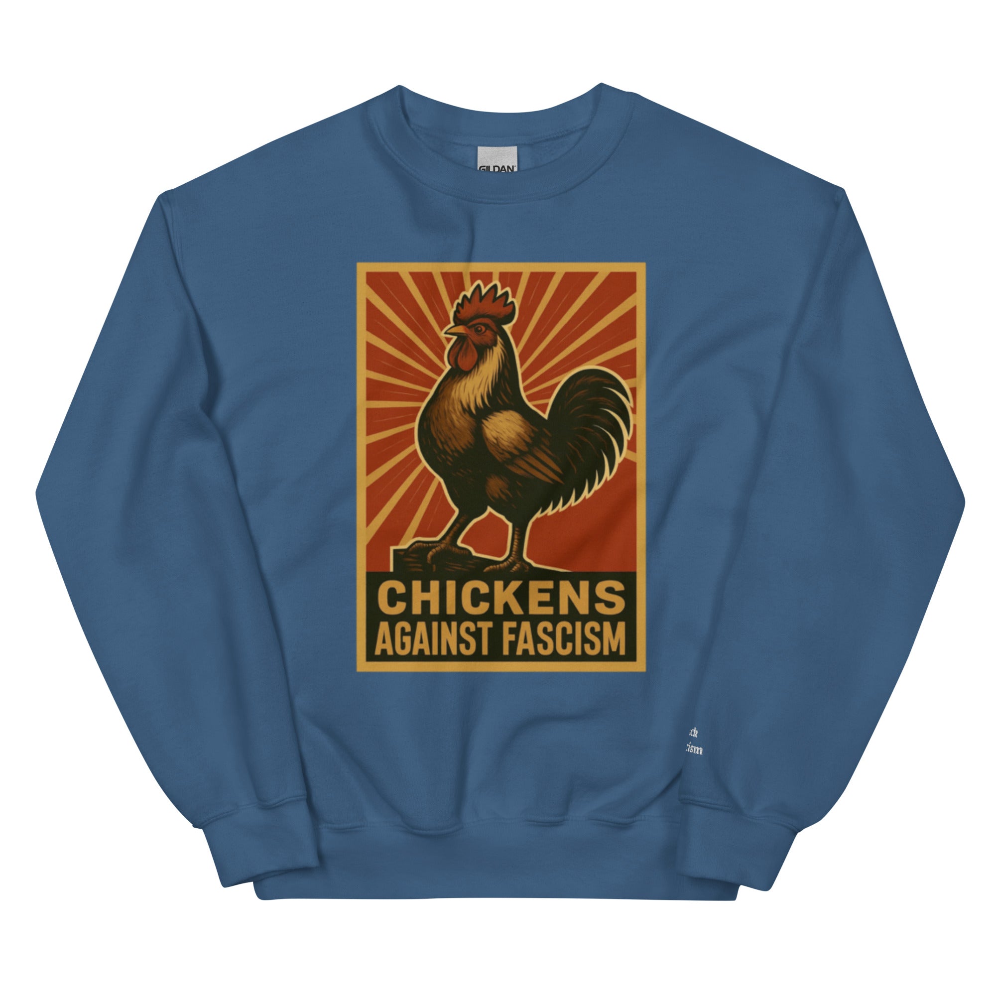 Retro Chickens Against Fascism Unisex Sweatshirt