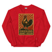 Retro Chickens Against Fascism Unisex Sweatshirt
