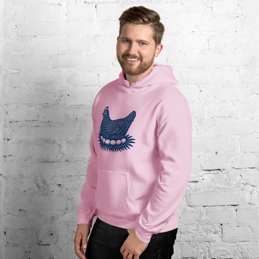 Retro Hen Unisex Bunny Hug (Hoodie)
