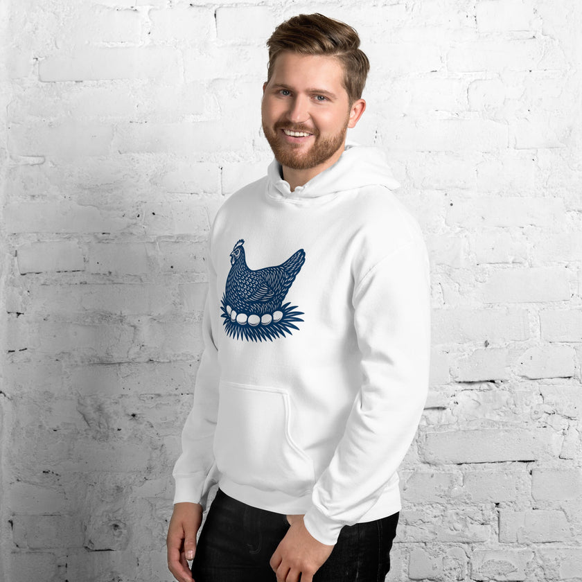 Retro Hen Unisex Bunny Hug (Hoodie)