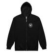Chickasaurous Battle Unisex heavy blend zip bunny hug (hoodie)