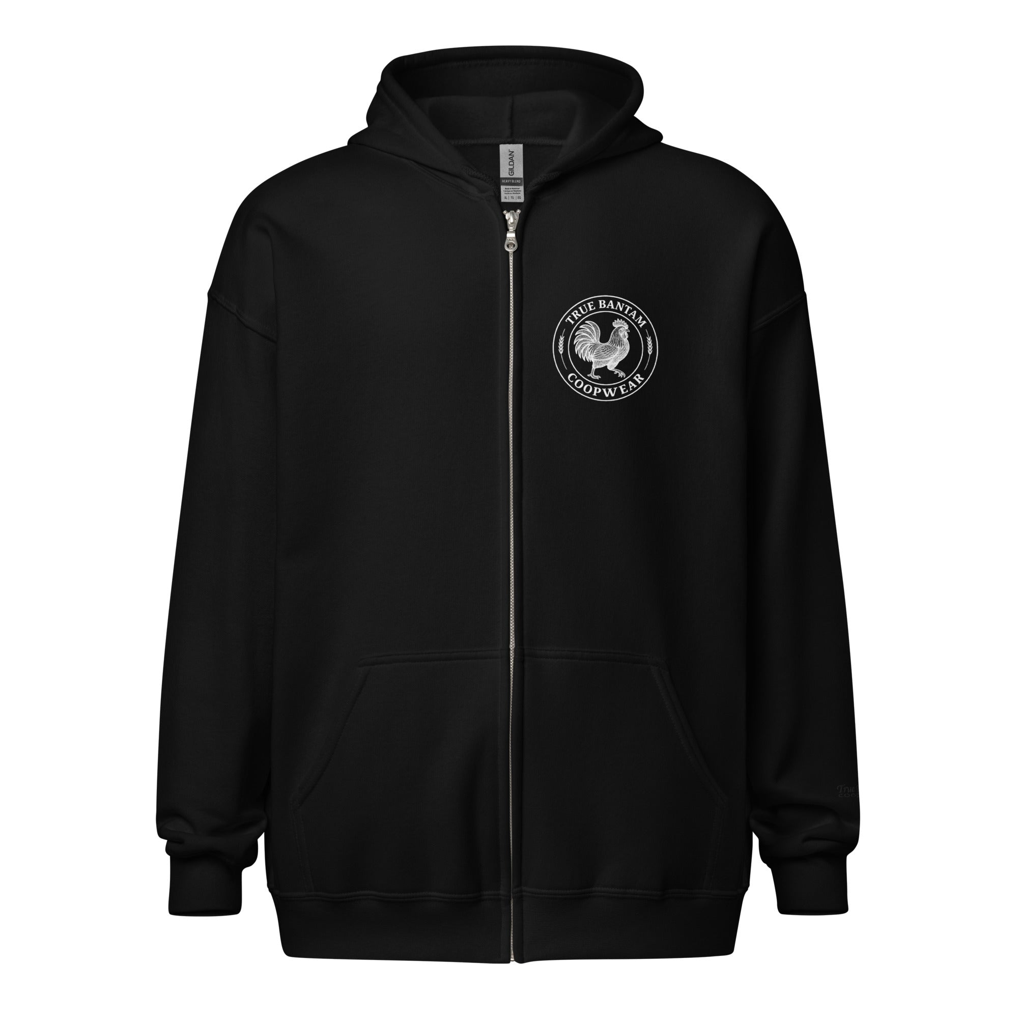 Retro Chicken Skeleton Unisex heavy blend zip hoodie