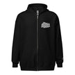 Retro Chickens Against Fascism Unisex heavy blend zip Bunny Hug (Hoodie)