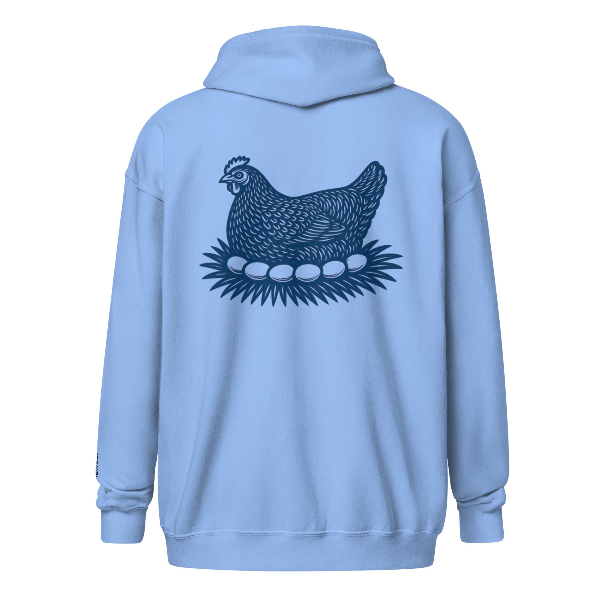 Retro Hen Unisex heavy blend zip bunny hug (hoodie)