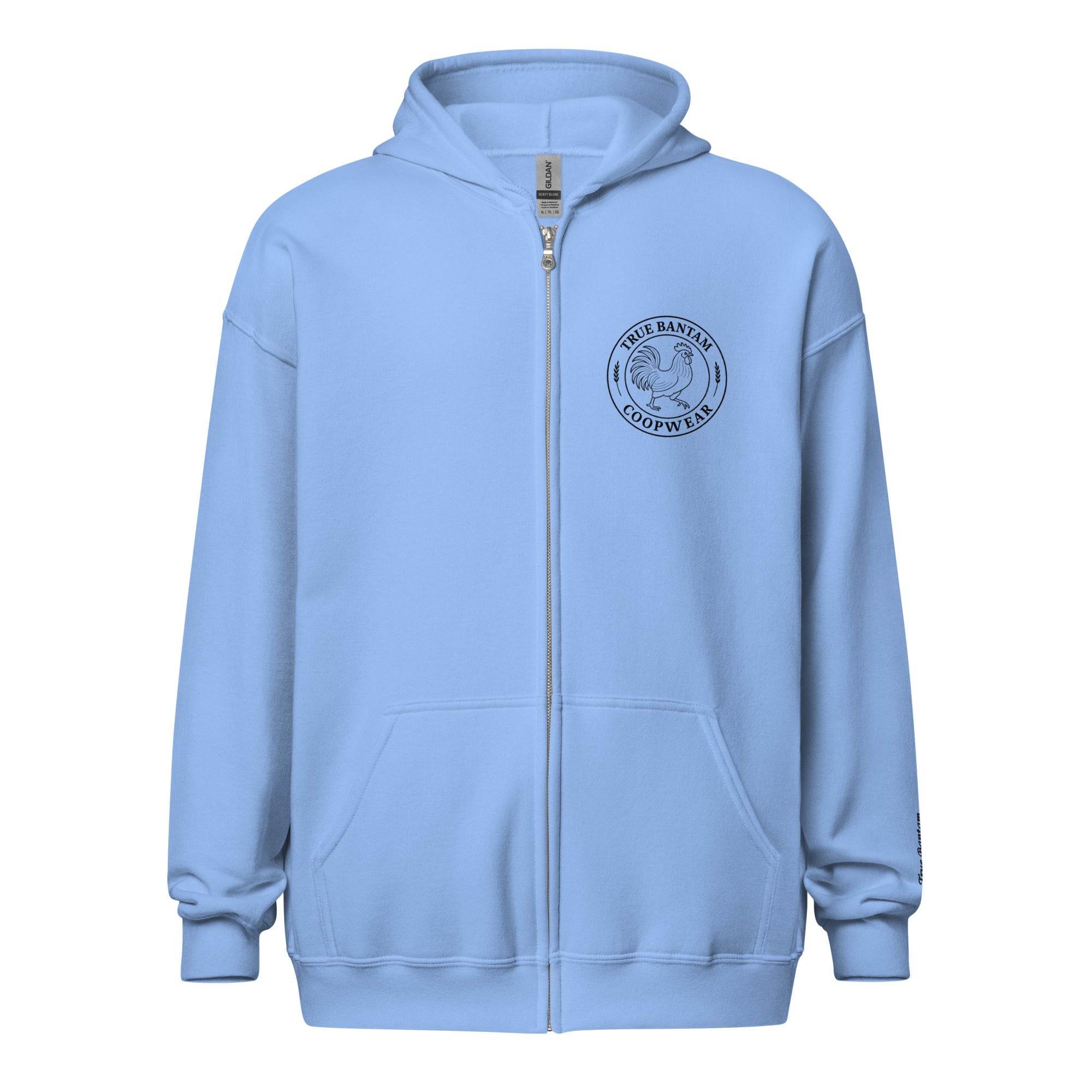Retro Hen Unisex heavy blend zip bunny hug (hoodie)