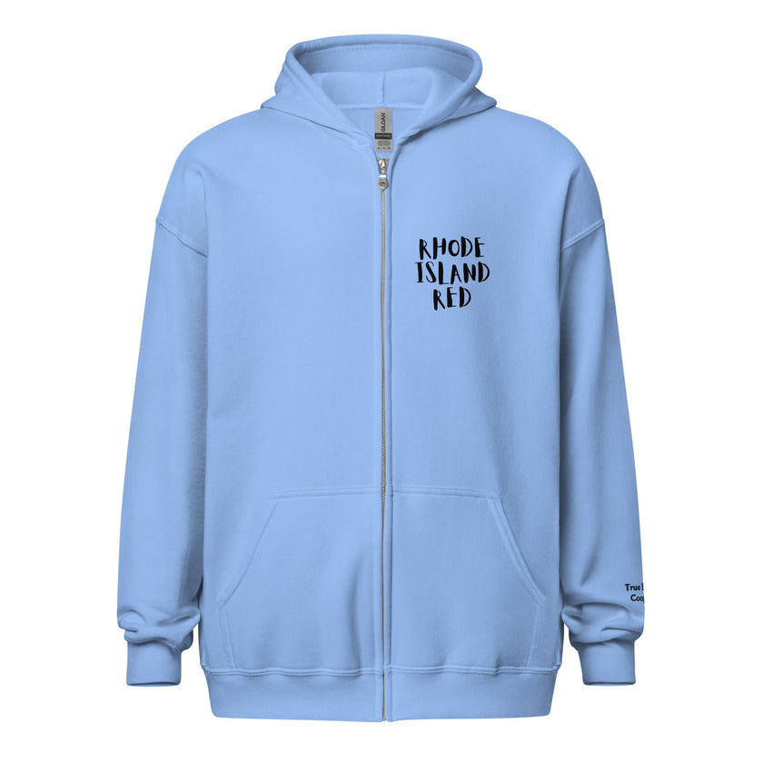Rhode Island Red Unisex heavy blend zip bunny hug (hoodie)