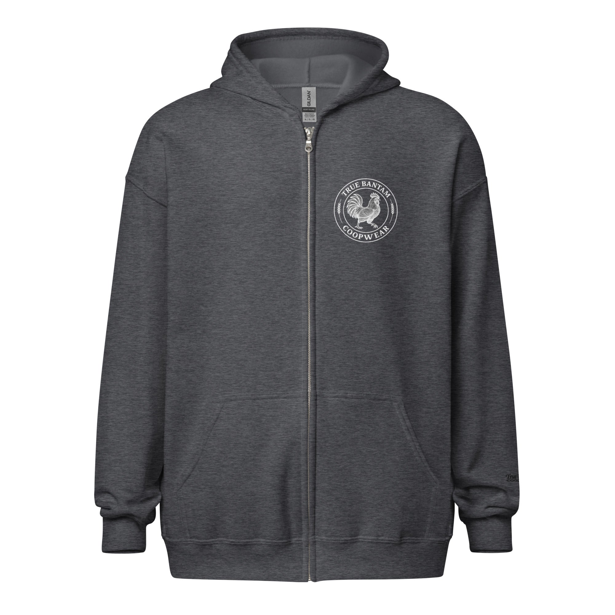 Retro Chicken Skeleton Unisex heavy blend zip hoodie