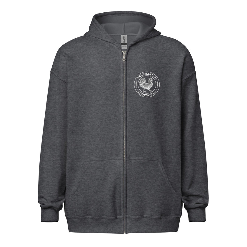 Retro Chicken Skeleton Unisex heavy blend zip hoodie