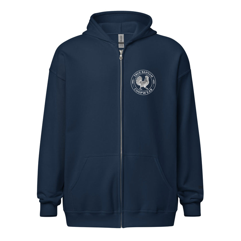 Retro Chicken Skeleton Unisex heavy blend zip hoodie