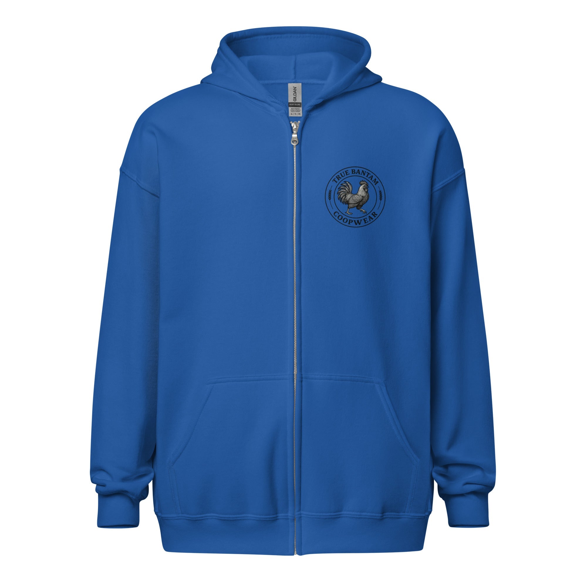 Chickasaurous Battle Unisex heavy blend zip bunny hug (hoodie)