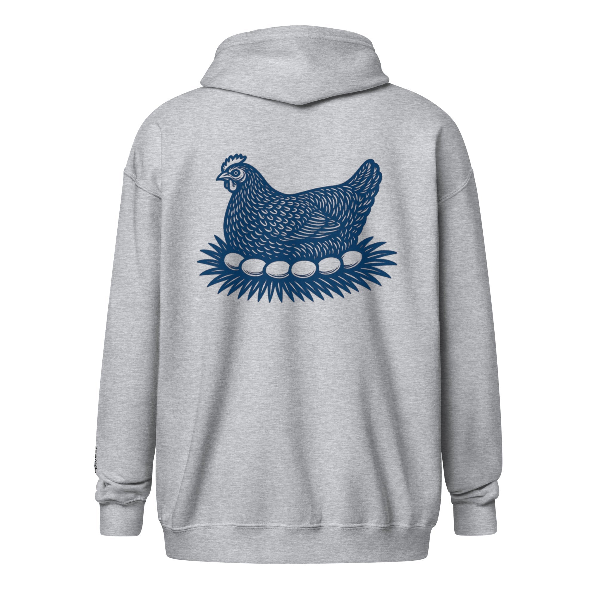 Retro Hen Unisex heavy blend zip bunny hug (hoodie)