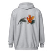 Chickasaurous Battle Unisex heavy blend zip bunny hug (hoodie)