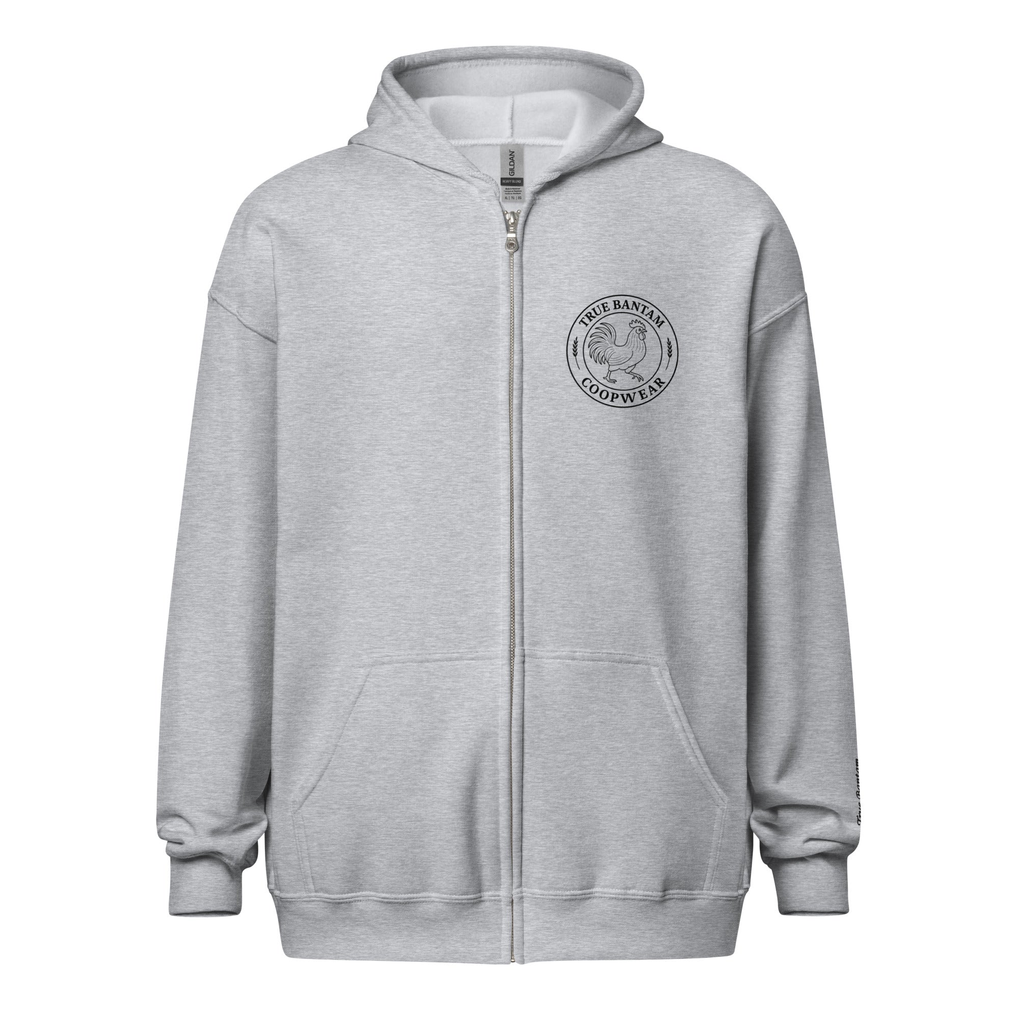 Retro Hen Unisex heavy blend zip bunny hug (hoodie)