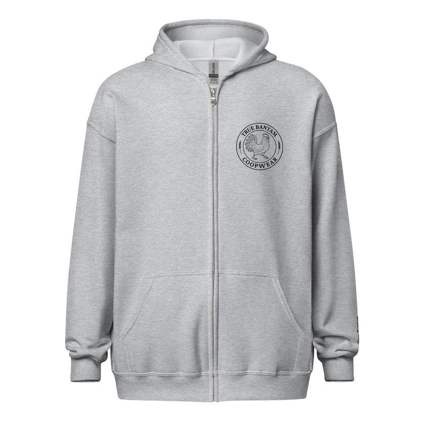 Retro Hen Unisex heavy blend zip bunny hug (hoodie)