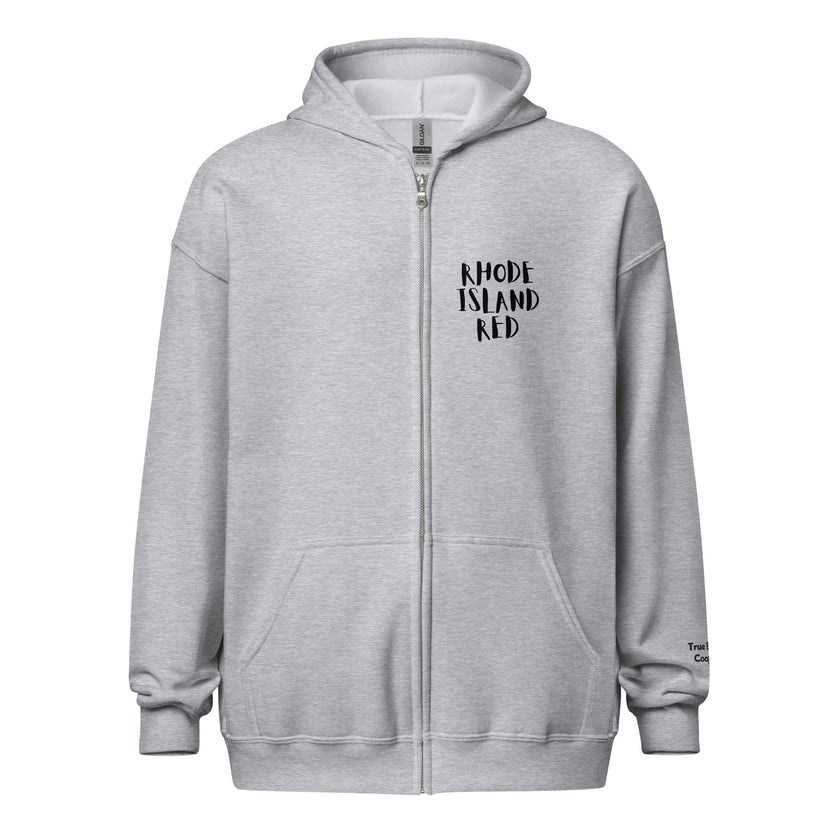 Rhode Island Red Unisex heavy blend zip bunny hug (hoodie)