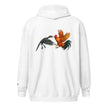 Chickasaurous Battle Unisex heavy blend zip bunny hug (hoodie)