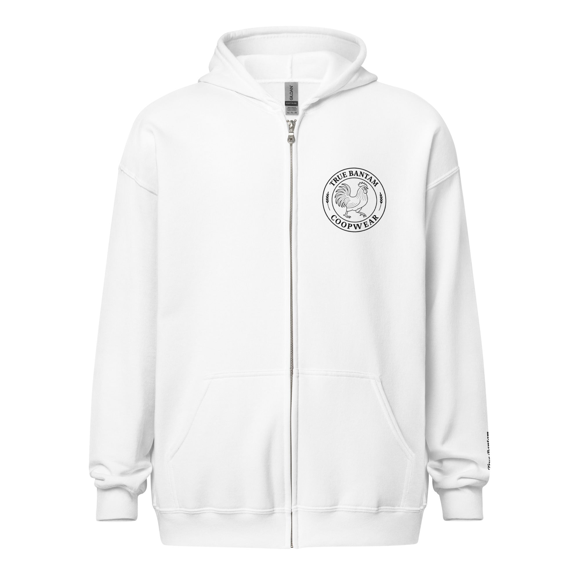 Retro Hen Unisex heavy blend zip bunny hug (hoodie)