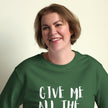 Give Me All the Chickens Unisex organic sweatshirt