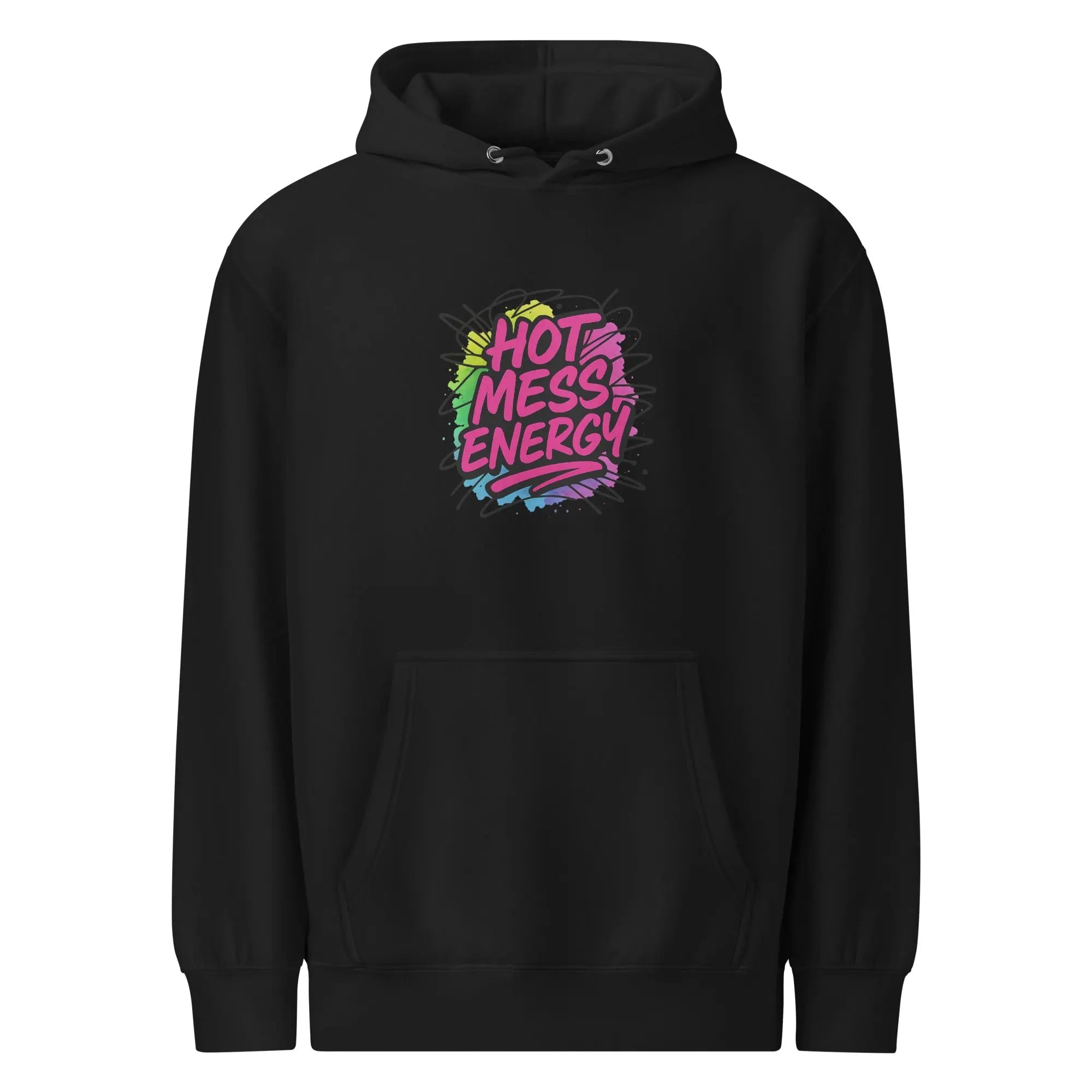Paper peace Unisex premium mid-weight hoodie - Hot Mess Energy