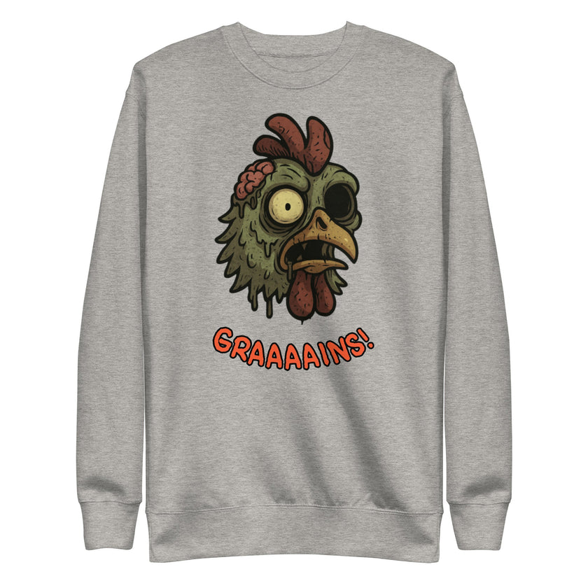 Halloween Zombie Chicken Unisex Premium Sweatshirt