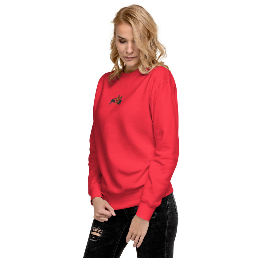 Chickasaurous Battle Unisex Premium Sweatshirt
